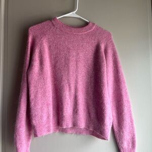 Zara Soft Pink Crew Neck Sweater